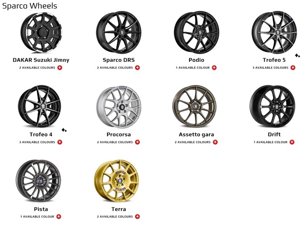 Линейка дисков Sparco Wheels